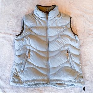 REI Women’s Down Puffer Vest Pale Blue Large